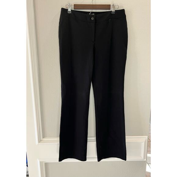 Eileen Fisher Pants Ponte RN78121 Stretch Black Pull On Size S Women's - Picture 1 of 6